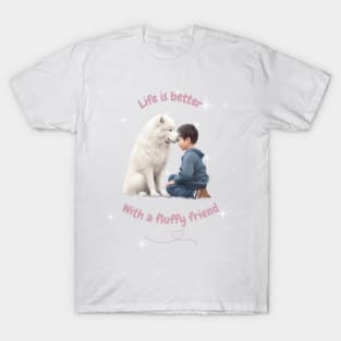 Samoyed, Friendship, the most adorable best friend gift to a Samoyed Lover T-Shirt